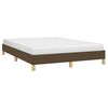 vidaXL Cadre de lit sans matelas marron fonc&eacute; 140x200 cm tissu