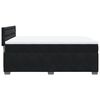 vidaXL Sommier &agrave; lattes de lit avec matelas Noir 140x200 cm Velours