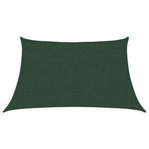 vidaXL Voile d'ombrage 160 g/m&sup2; Vert fonc&eacute; 3/4x2 m PEHD