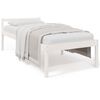 vidaXL Lit pour personne &acirc;g&eacute;e sans matelas blanc 75x190 cm