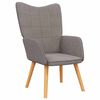 vidaXL Chaise de relaxation Taupe Tissu