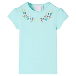 vidaXL T-shirt pour enfants aqua clair 128