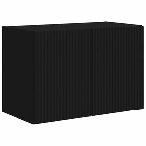 vidaXL Meuble TV mural 59,5 x 31 x 40 cm Noir Bois d'ing&eacute;nierie