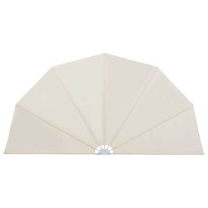 vidaXL Auvent lat&eacute;ral pliable de terrasse Cr&egrave;me 160 cm
