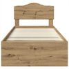 vidaXL Cadre de lit Ch&ecirc;ne artisan 90 x 200 cm Bois de pin massif