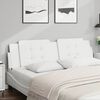 vidaXL Coussin de t&ecirc;te de lit Zadar blanc 180 cm similicuir