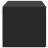 vidaXL Armoire murale noir 80x42,5x40 cm bois d'ing&eacute;nierie