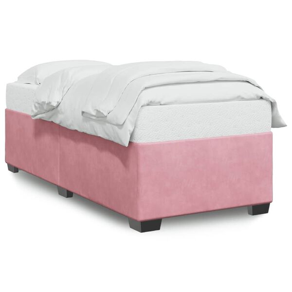 vidaXL Cadre de lit sans matelas rose 80x200 cm velours