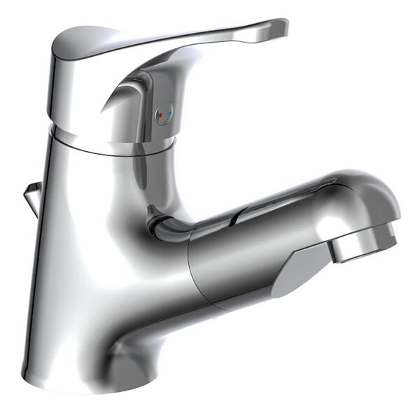 SCH&Uuml;TTE Mitigeur de lavabo avec spray r&eacute;tractable ATTICA chrome