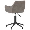 vidaXL Chaises pivotantes &agrave; manger lot de 4 gris clair velours