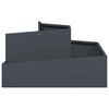 vidaXL Cache-pot de jardin Anthracite 80 x 80 x 50 cm