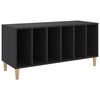 vidaXL Armoire &agrave; disques noir 100x38x48 cm bois d'ing&eacute;nierie