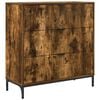 vidaXL Buffet Ch&ecirc;ne fum&eacute; 79,5 x 33 x 82 cm Bois d'ing&eacute;nierie