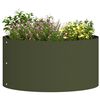 vidaXL Cache-pot de jardin Vert olive 40 x 40 x 20 cm