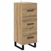 vidaXL Haut Armoire avec tiroir Ch&ecirc;ne artisanal 34,5 x 34 x 180 cm
