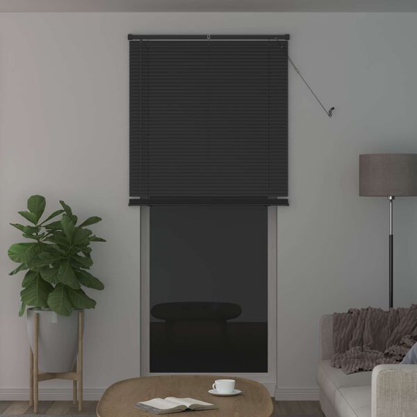 vidaXL Store V&eacute;nitien R&eacute;glable Gris Argent&eacute; 213 x 70 cm PVC