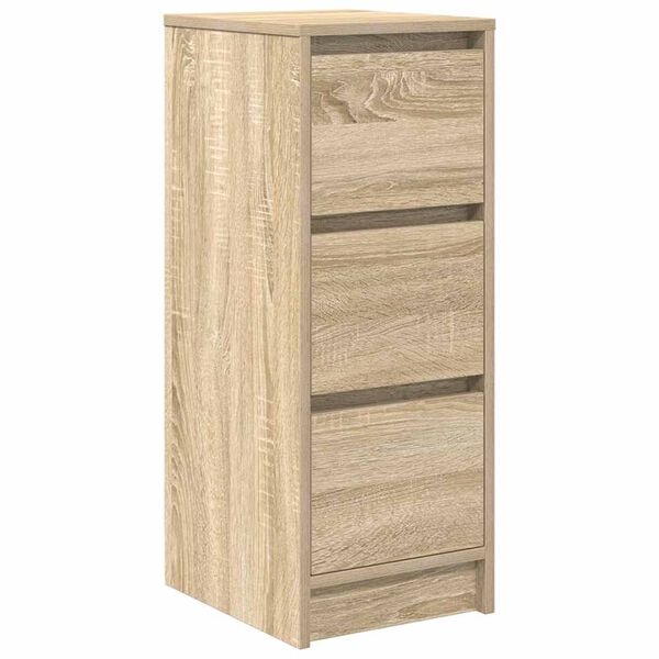 vidaXL Buffet chêne sonoma 29,5x34x76 cm bois d'ingénierie