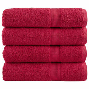 vidaXL Serviettes de bain de qualit&eacute; sup&eacute;rieure SOLUND 4 pcs 600g/m&sup2;