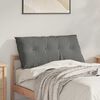 vidaXL Coussin de Dos Gris fonc&eacute; 100 x 50 cm Tissu en microfibre
