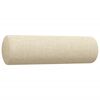 vidaXL Ensemble de canap&eacute;s 3 pcs avec coussins d&eacute;coratifs cr&egrave;me tissu