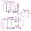 vidaXL Ensemble de mobilier de salle de bain 4 pcs Bois ancien