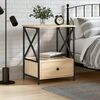 vidaXL Table de chevet ch&ecirc;ne sonoma 50x41x65 cm bois d'ing&eacute;nierie