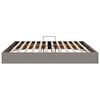 vidaXL Lit de Rangement avec matelas Taupe 200 x 200 cm tissu