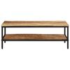 vidaXL Table basse 100x50x35 cm bois de manguier massif brut