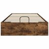 vidaXL Cadre de lit ottoman avec stockage Ch&ecirc;ne fum&eacute; 193 x 120 x 25 cm