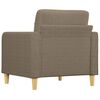 vidaXL Fauteuil Taupe 60 cm Tissu