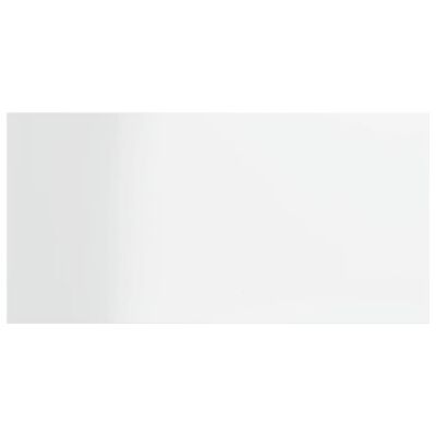 vidaXL Panneaux bibliothèque 4pcs Blanc brillant 40x20x1,5cm Aggloméré
