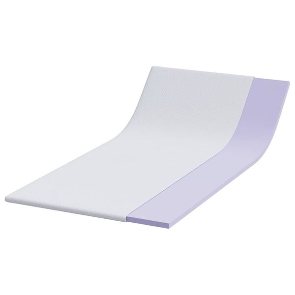 vidaXL Surmatelas Blanc 120 x 200 cm Tissu Jacquard
