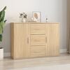 vidaXL Buffet ch&ecirc;ne sonoma 91x29,5x65 cm bois d'ing&eacute;nierie