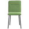 vidaXL Chaises &agrave; manger lot de 6 vert clair velours