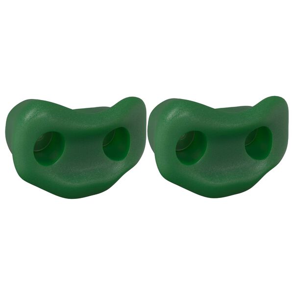 vidaXL Pr&eacute;hension d'escalade 2 pcs Vert 100 x 67 x 43 mm PP