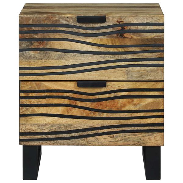 vidaXL Cabinet de chevet Marron 40 x 33 x 46 cm Bois d'acacia massif