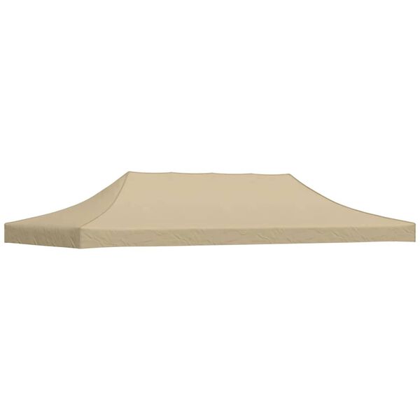 vidaXL Toit de tente de réception 6x3 m Beige 270 g/m²