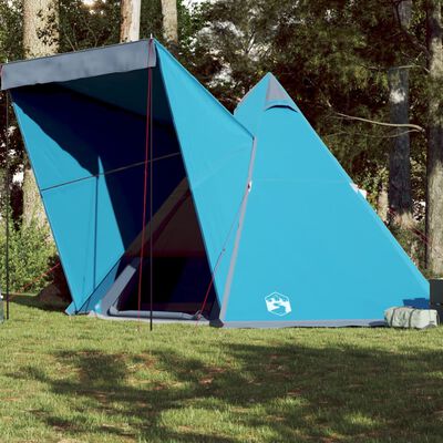 vidaXL Tente familiale tipi 6 personnes bleu imperméable