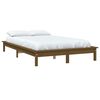 vidaXL Cadre de lit sans matelas marron miel bois massif