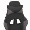 vidaXL Chaise de jeu Noir et gris Similicuir