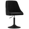 vidaXL Chaises &agrave; manger lot de 2 Noir Velours