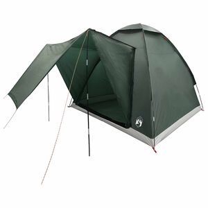 vidaXL Tente de camping 2 personne Vert arm&eacute;e Polyester et Acier