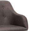 vidaXL Chaises pivotantes &agrave; manger lot de 4 taupe tissu