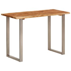 vidaXL Table &agrave; d&icirc;ner 110x50x76 cm Bois d'acacia solide