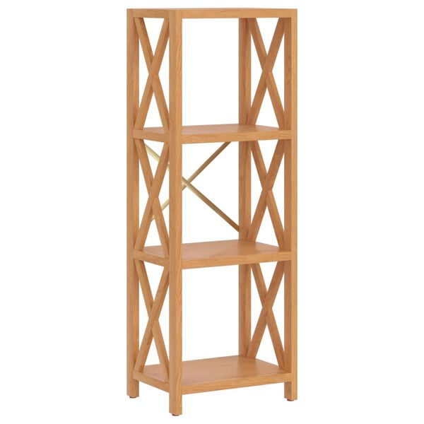 vidaXL &Eacute;tag&egrave;re &agrave; 4 niveaux 40x30x112 cm bois de ch&ecirc;ne massif