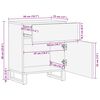 vidaXL Armoire de lit Marron 50 x 33 x 60 cm Bois de mangue massif