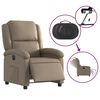 vidaXL Fauteuil inclinable &eacute;lectrique Cappuccino Similicuir