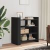 vidaXL Buffet noir 73,5x35x75 cm bois d'ing&eacute;nierie