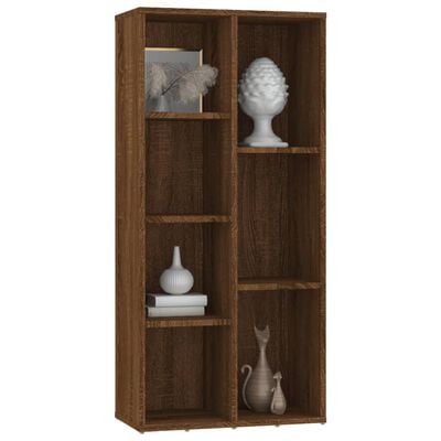 vidaXL Armoire à livres Chêne marron 50x25x106 cm