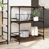 vidaXL Chariot cuisine ch&ecirc;ne marron 100,5x50x105 cm bois d'ing&eacute;nierie